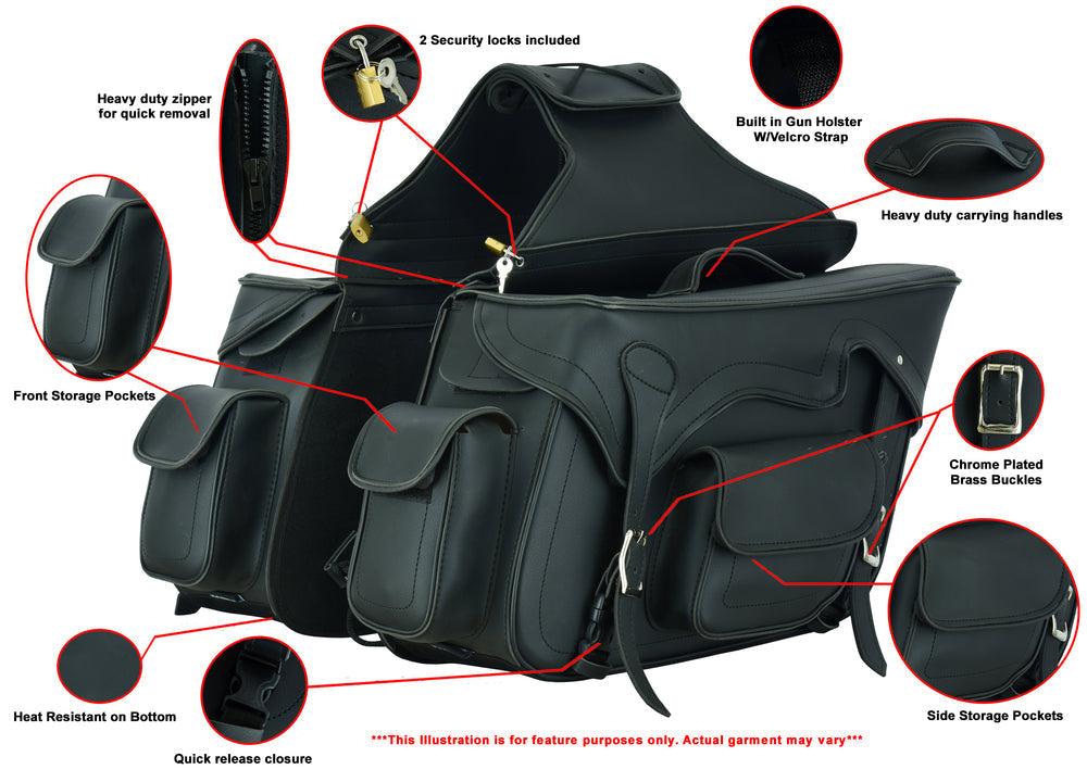 DS Two Strap Saddle Bag